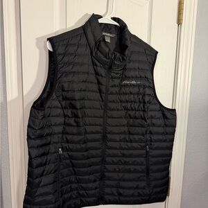 Eddie Bauer Women’s Quilted Black Vest 650 Down Fill